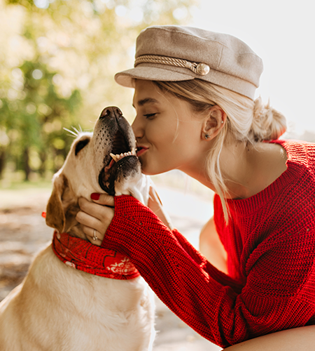 Dog Kiss Image