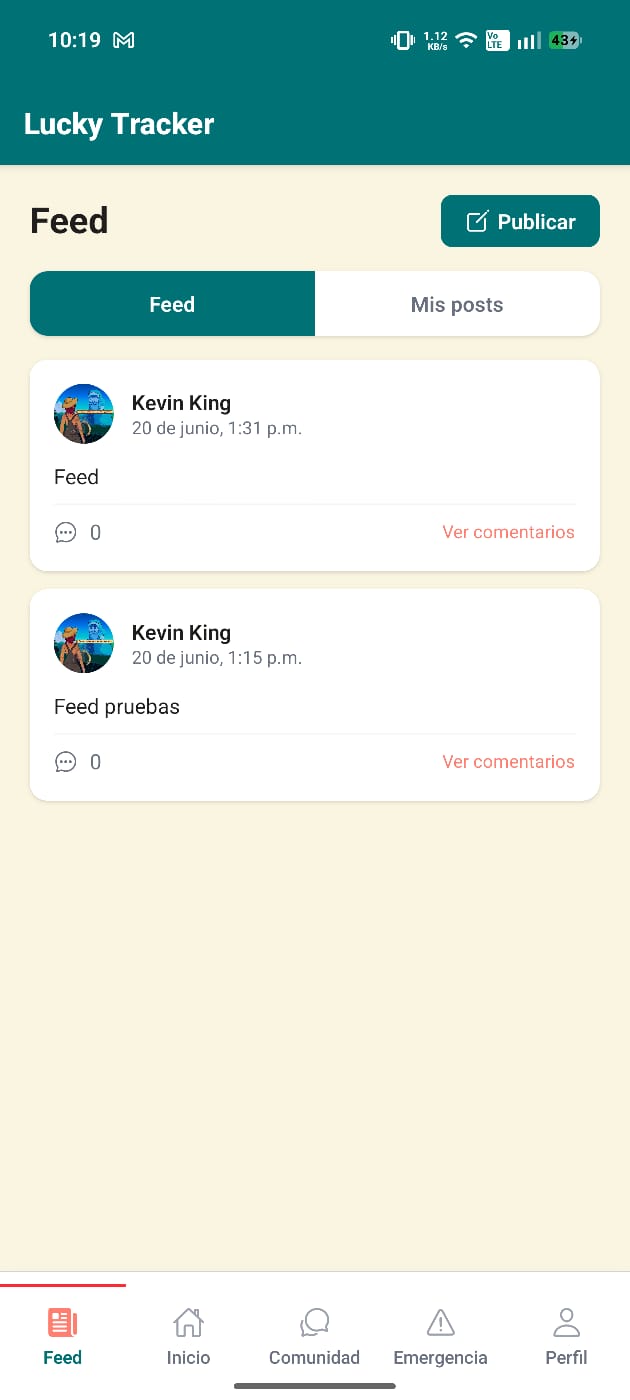 Feed de la comunidad