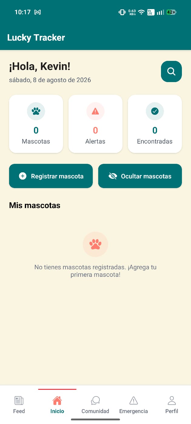 Lista de tus mascotas