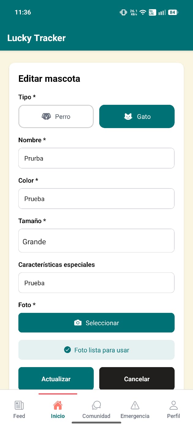Formulario en modo edición